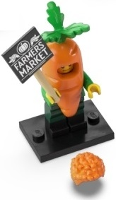 LEGO Minifiguren Serie 24 Carrot Mascot Figur 4 Neu komplett