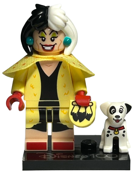 LEGO Disney 100 Cruella de Vil & Dalmatian Puppy Figur 13 Neu komplett